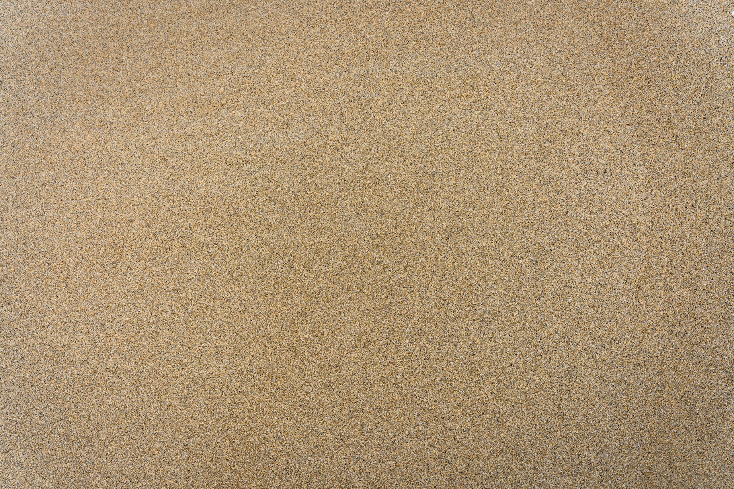 Close-up of fine golden sand texture on Harris Beach, Scotland. Ideal natural background.